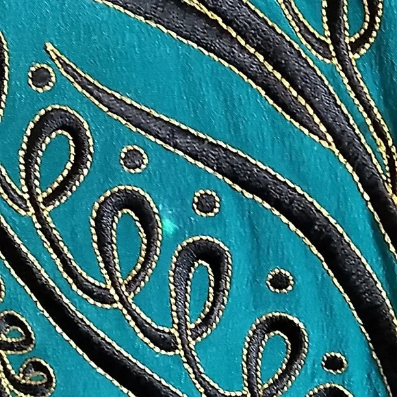 Bob Mackie Wearable Art Silk Jacket - Size S - Picture 8 of 8